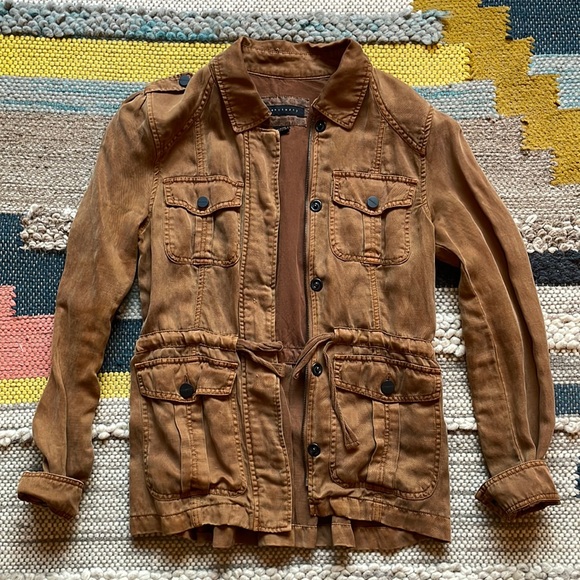 Anthropologie Collared Jacket (Brown) - Picture 1 of 6